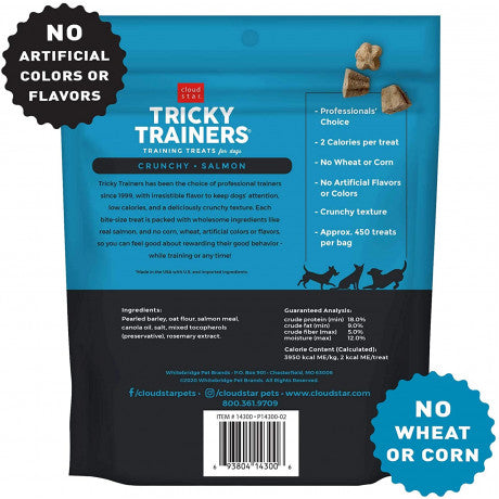 Cloud Star Tricky Trainers Crunchy Treats - Salmon - 8 Oz