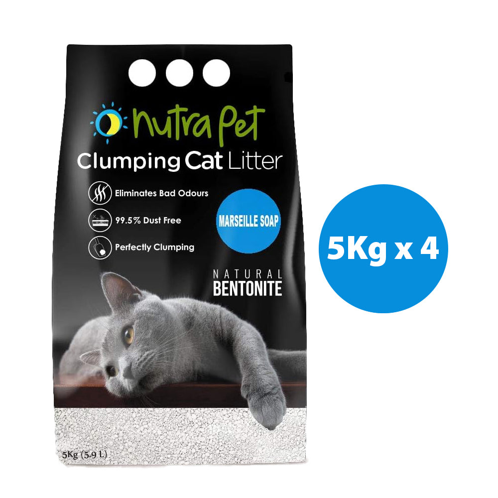 NUTRAPET CAT TURKISH BENTONITE 20KG MARASILA ( SCENTED+ CLUMPING) By Nutrapet Turkish Bentonite