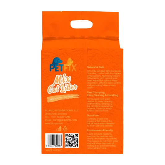PetFix Mixed Cat Litter – Uncscented | Natural Formula, Odor Control & Non-Toxic