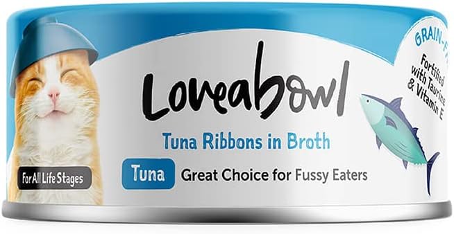 Loveabowl Tuna Ribbons In Broth (Tuna) Grain Free Wet Cat Food 70g