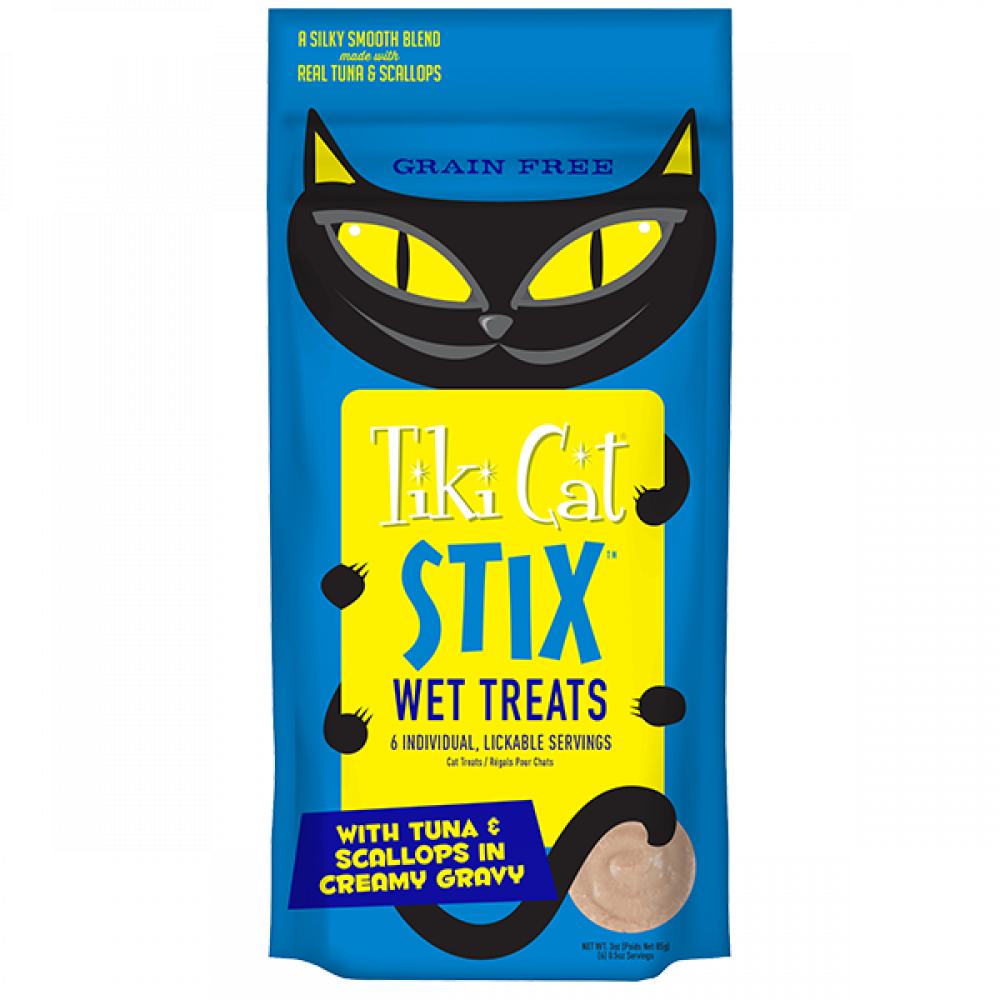 Tiki Cat Stix Treats Tuna & Scallops -3oz Bag