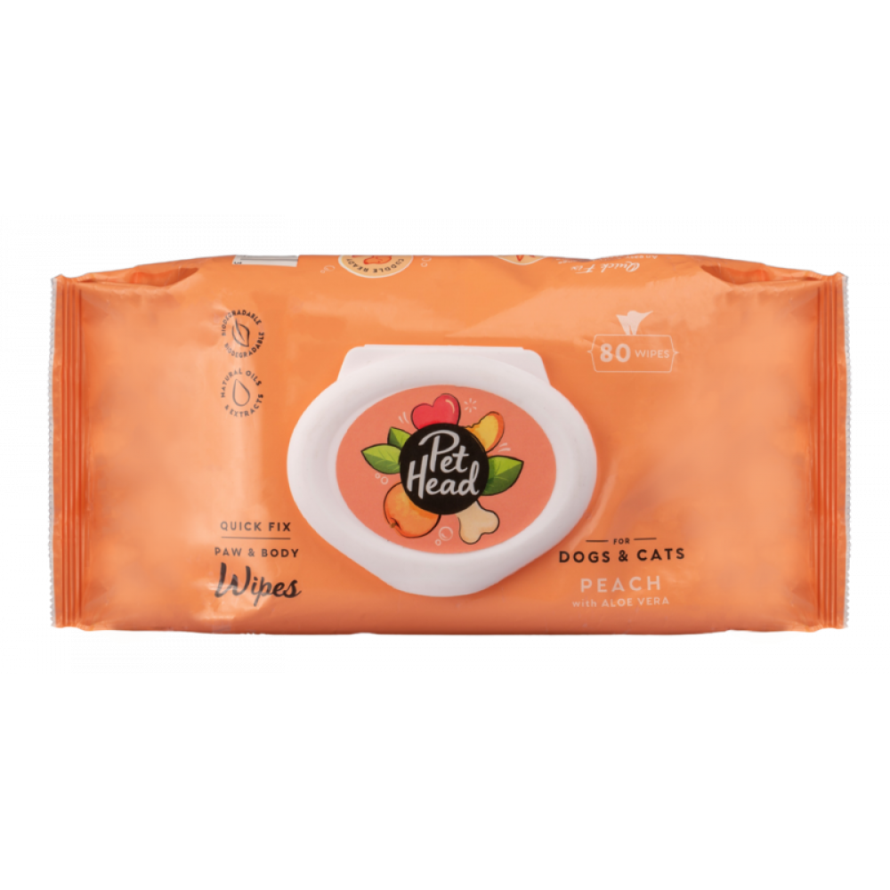 Pet Head Quick Fix Wipes 80pk