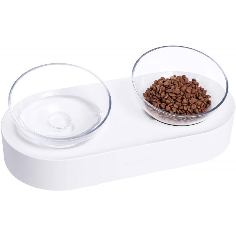 PETKIT FRESH NANO "DOUBLE" CAT & DOG ADJUSTABLE FEEDING BOWL - WHITE