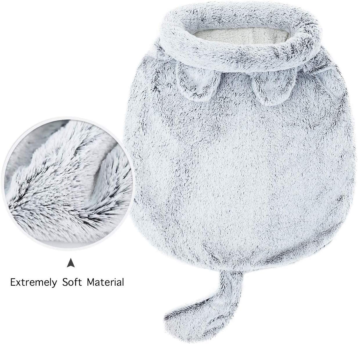 Road Cat Sleeping Bag Self-Warming Kitty Sack Silver Grey