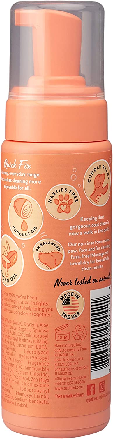 Pet Head Quick Fix Foam 200ml/6.7 Fl Oz