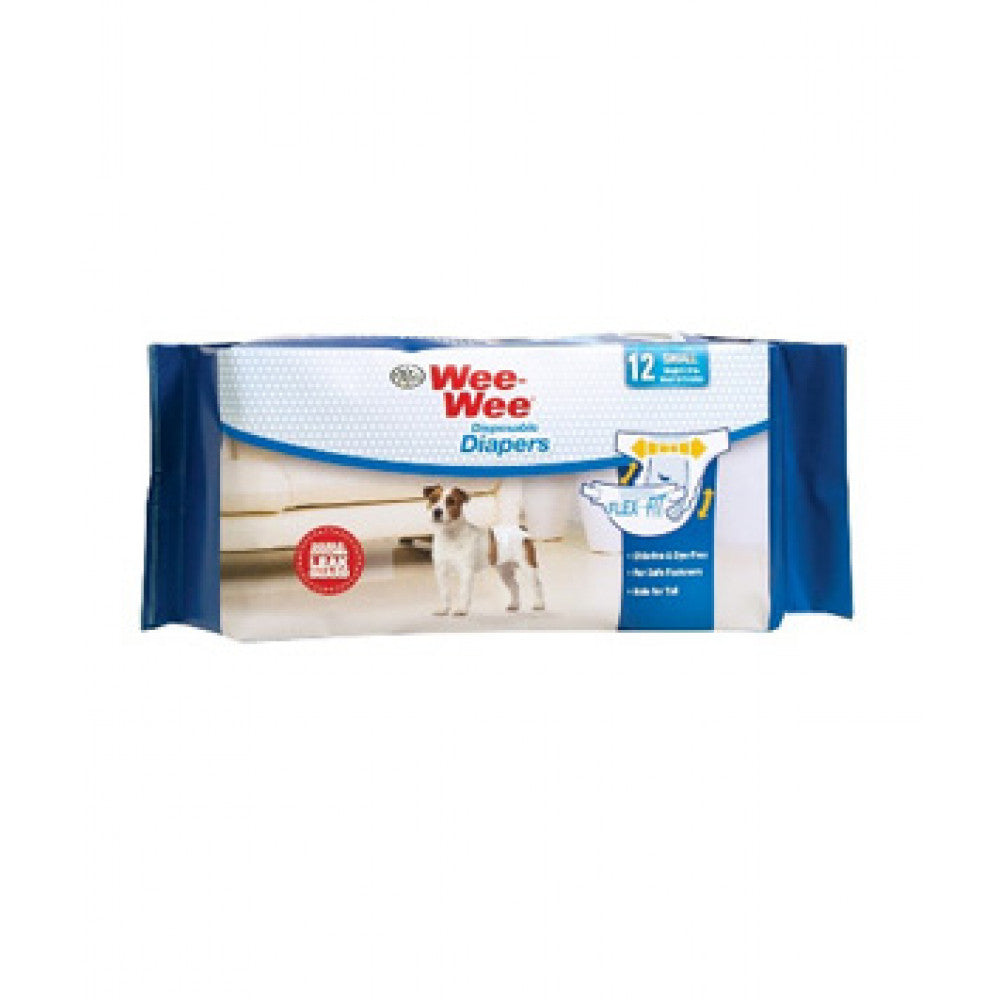 Four Paws Wee-Wee Disposable Dog Diapers 12 Count Small