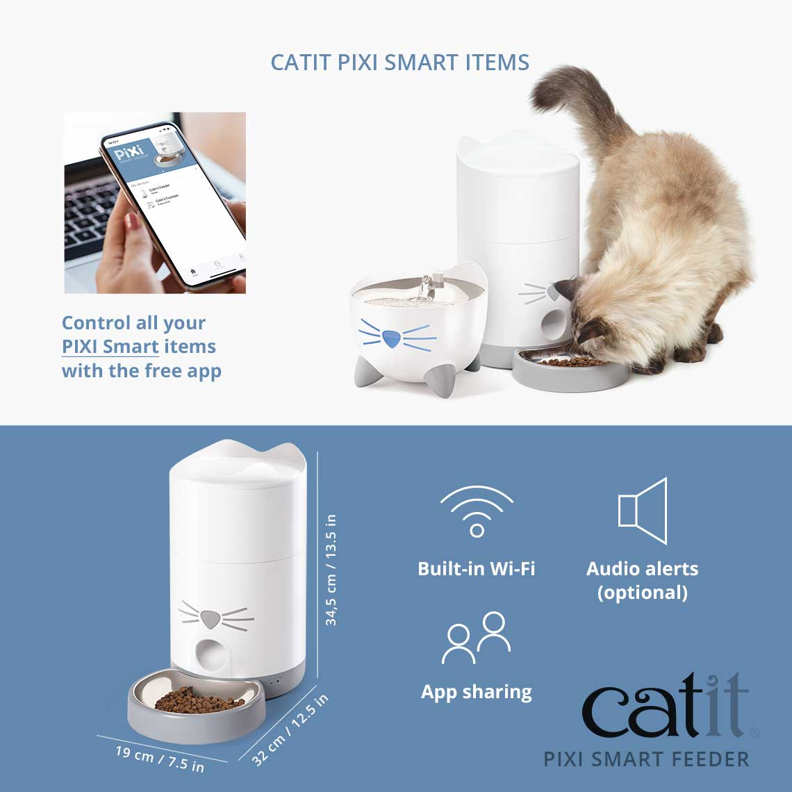 CATIT PIXI SMART DRY FOOD FEEDER