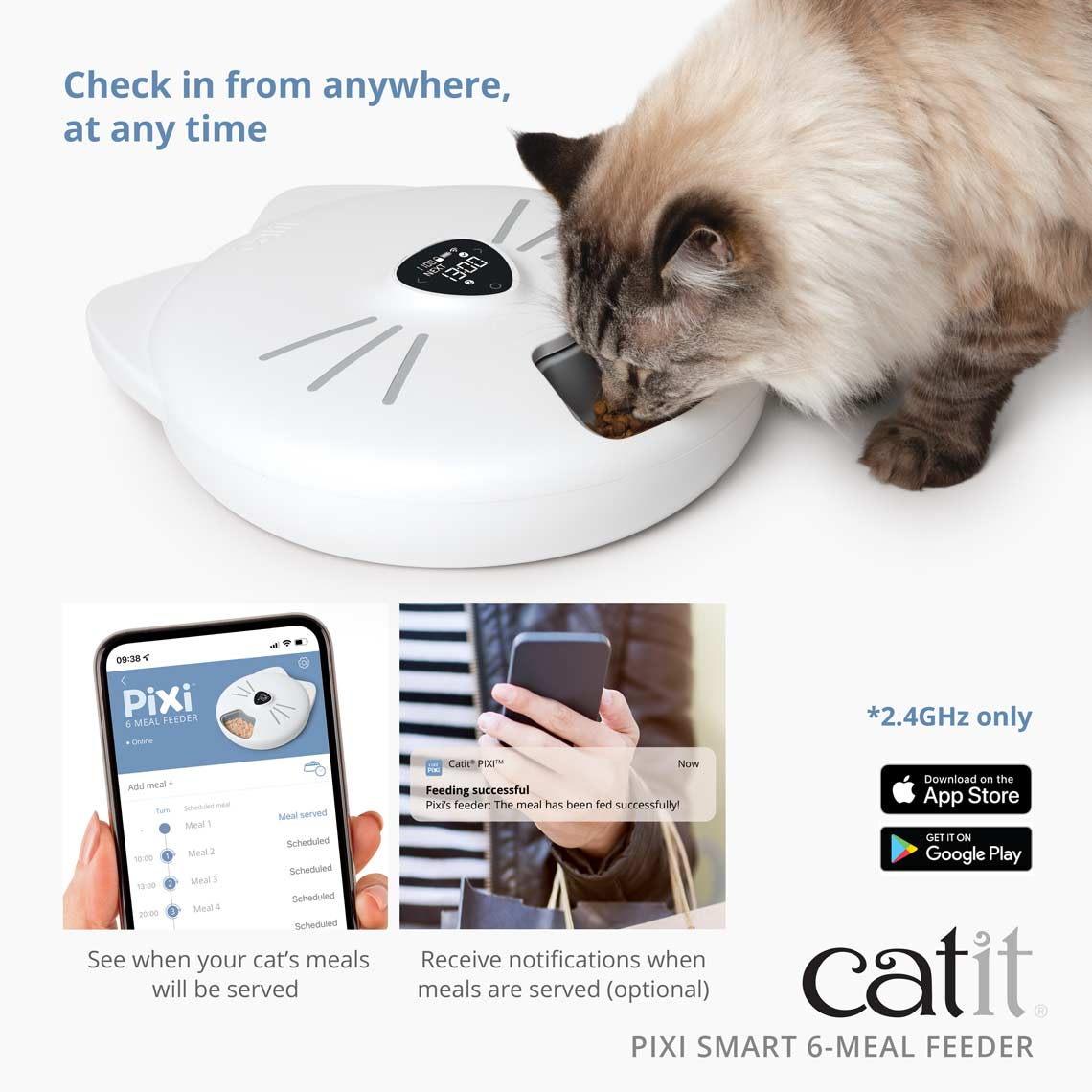 CATIT PIXI SMART 6-MEAL FEEDER