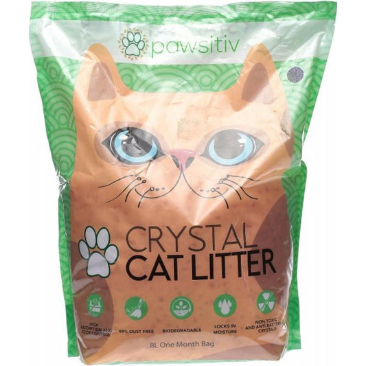 PAWSITIV PREMIUM SILICA CRYSTAL GEL LITTER FOR CAT - 8L