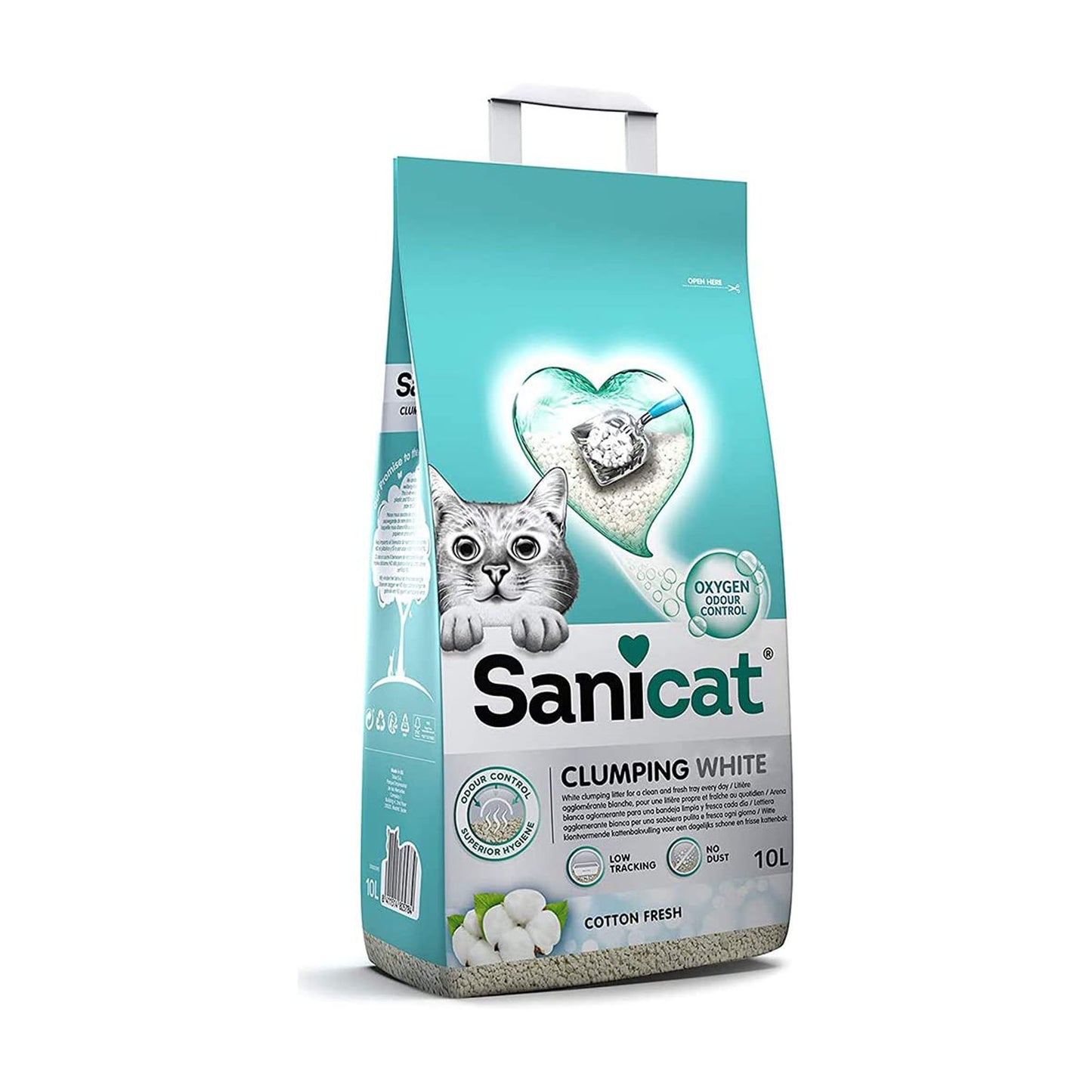 Sanicat Clumping White cotton fresh 10L