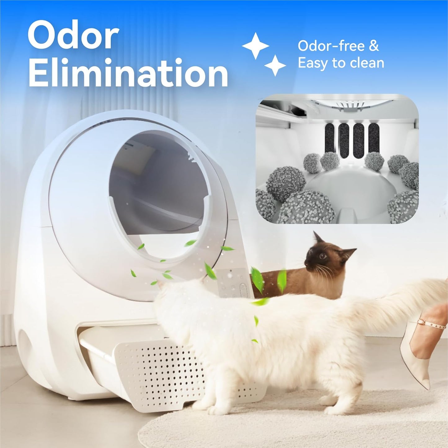 CATLINK (Luxury Pro-X) Self Cleaning Cat Litter Box for Multiple Cats, Health Monitoring, Automatic Litter Box with APP