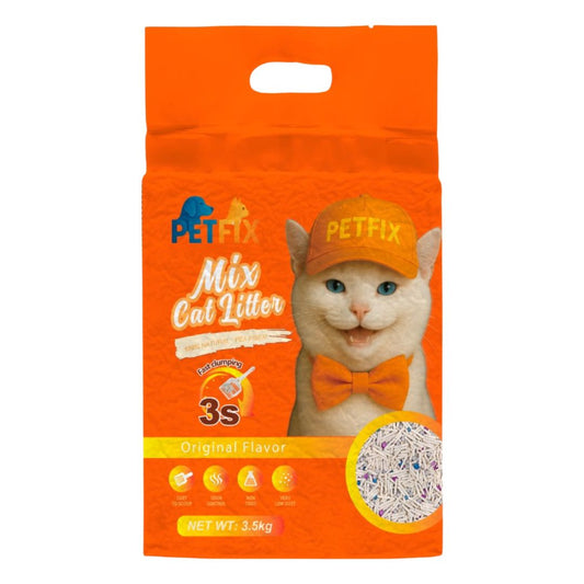 PetFix Mixed Cat Litter – Uncscented | Natural Formula, Odor Control & Non-Toxic
