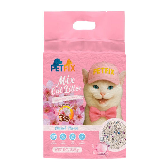PetFix Mixed Cat Litter – Chanel Scent | Gentle Aroma, Low Dust & Easy to Scoop