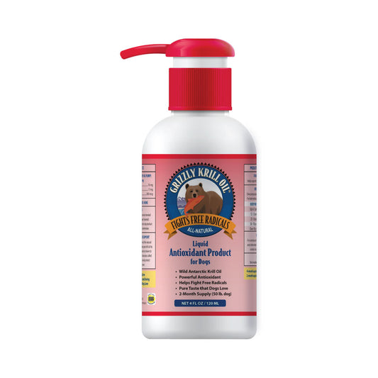 Grizzly Liquid Antioxidants - Krill Oil - 4 Oz