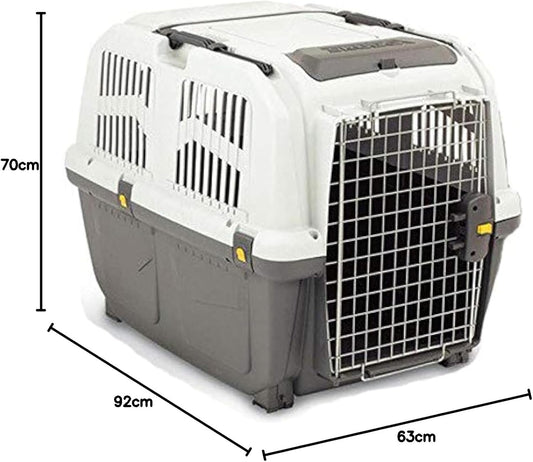 SKUDO 6 XL GREY IATA PET TRANSPORT CARRIER L92 x W63 x H70cm
