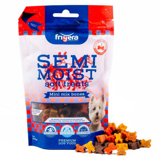 Frigera Semi-Moist Soft Treats Mini Mix Bones 165g
