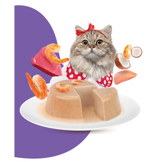 Moochie Cat Food Pate With Prawn - Hairball Care Pouch (12) X 70g
