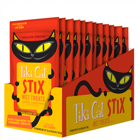 Tiki Cat Stix Treats Salmon Mousse -3 Oz Bag