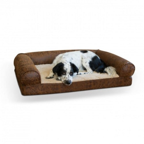 K&H Bomber Memory Sofa Medium 24x33 Brown/61x84Cms