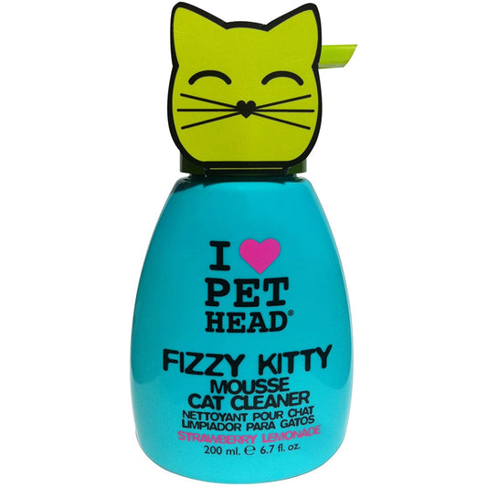 Pet Head Fizzy Kitty Mousse Strawberry Lemonade 190ml
