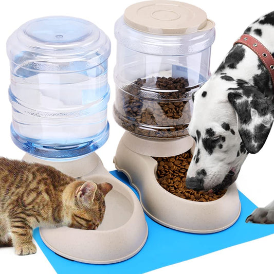 2 Pack Automatic pet Feeder and Water Dispense