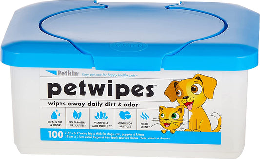 Petkin Pet Wipes 100ct PACK OF 1