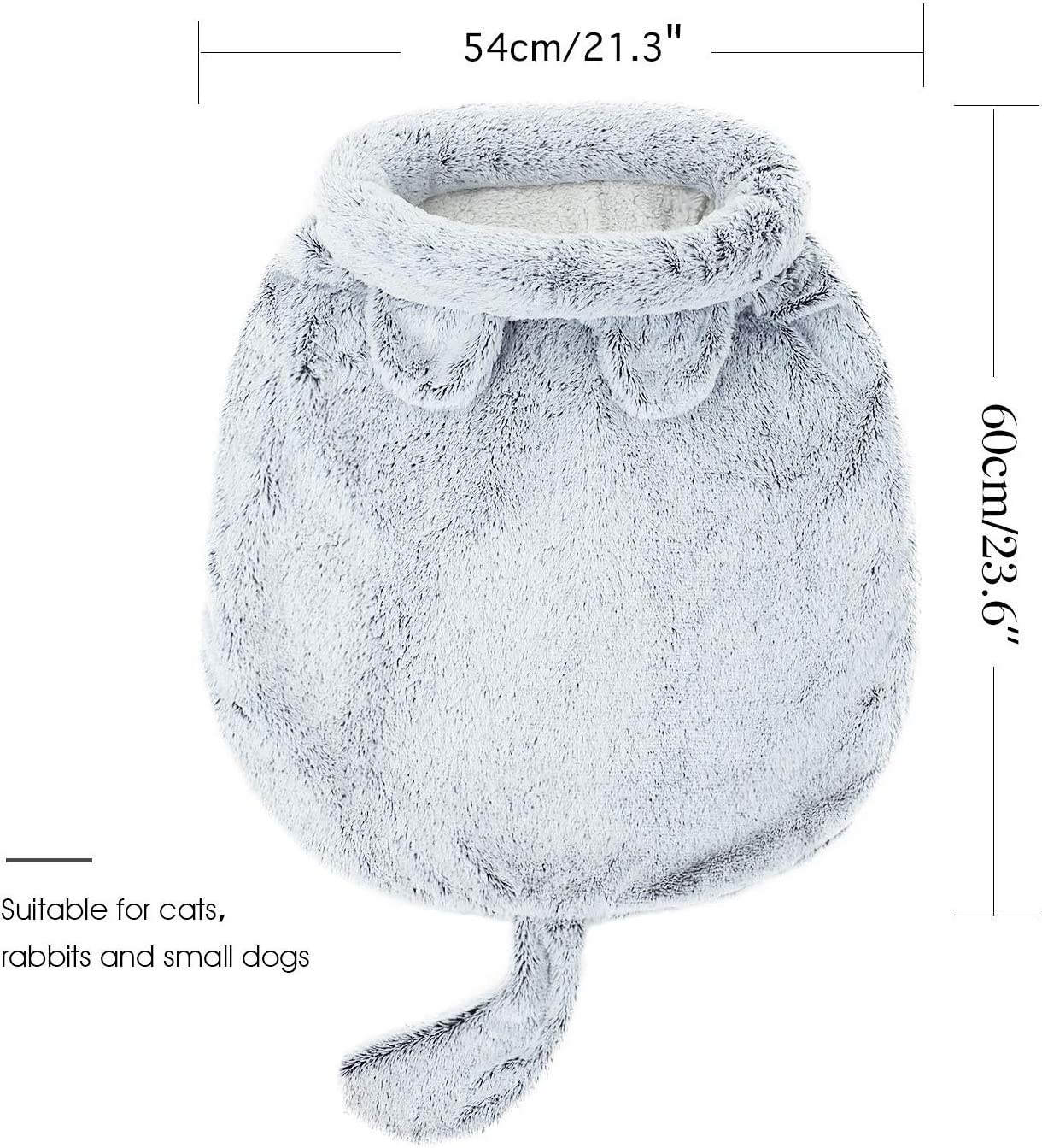 Road Cat Sleeping Bag Self-Warming Kitty Sack Silver Grey
