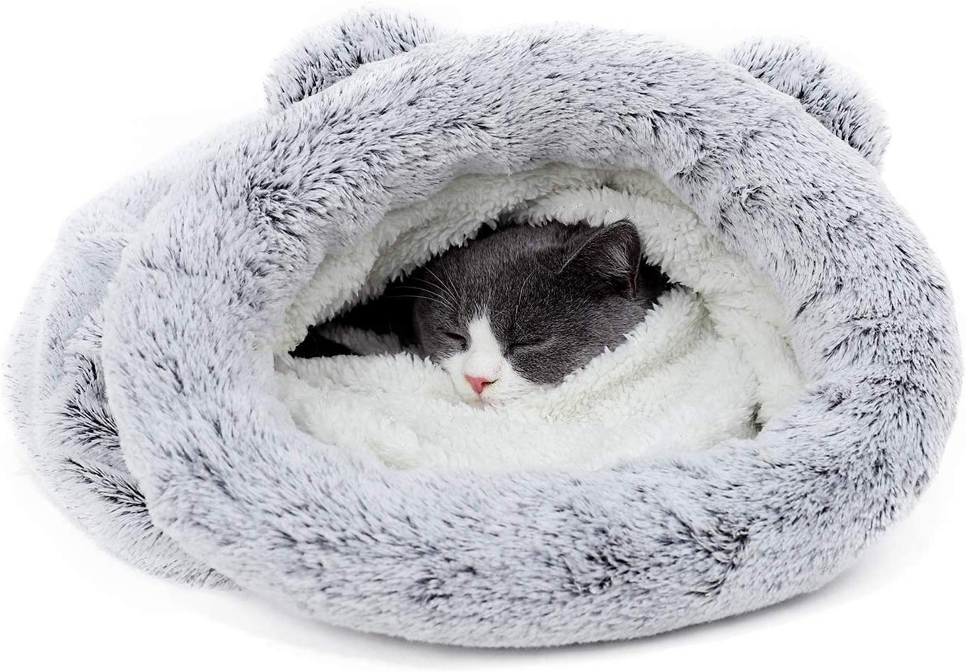 Road Cat Sleeping Bag Self-Warming Kitty Sack Silver Grey