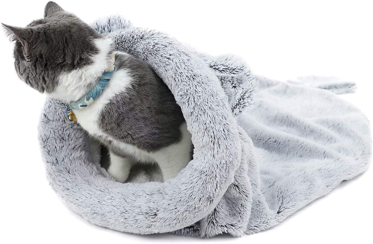 Road Cat Sleeping Bag Self-Warming Kitty Sack Silver Grey