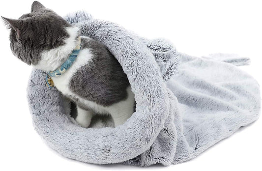 Road Cat Sleeping Bag Self-Warming Kitty Sack Silver Grey