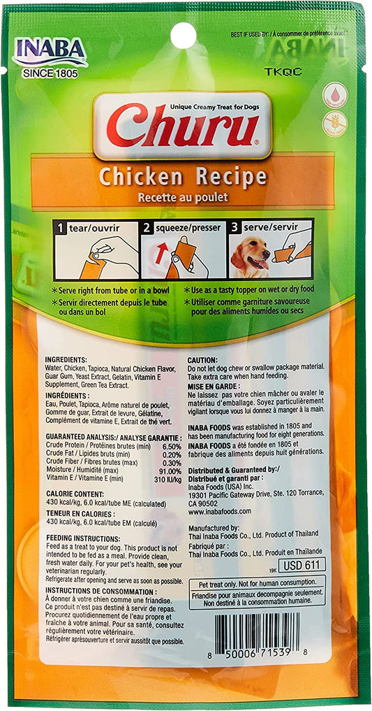 Churu Chicken Recipe 56G/4 Sticks Per Pack