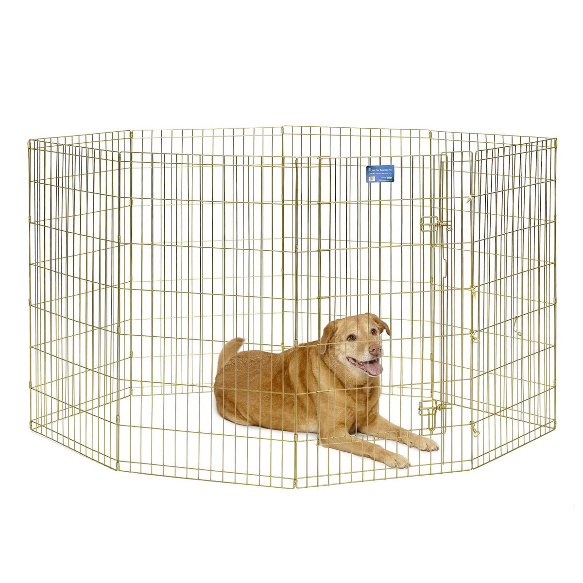 MidWest Foldable Exercise Pen With Door – Gold Zinc