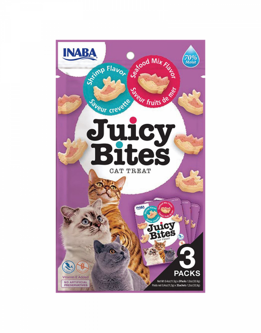 INABA Juicy Bites Shrimp & Seafood Mix Flavor 3PCS/PK