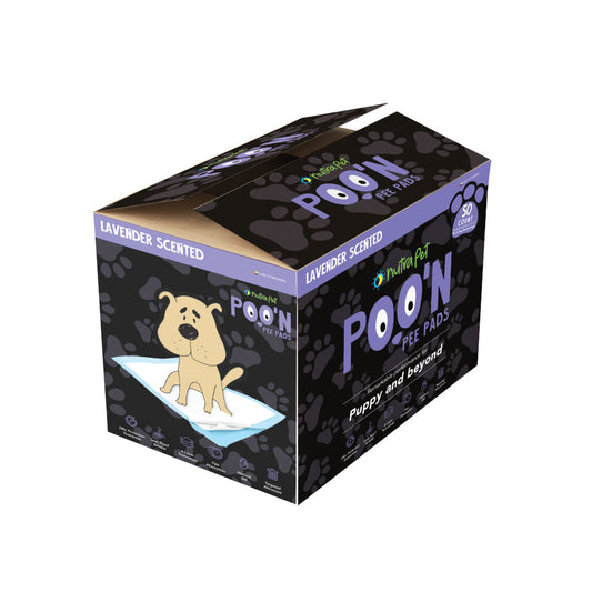 Nutra pet Poo N Pee Pads charcoal Scented 60 Cms X 60 Cms 5 X Absorption With Floor Mat Stickers - 100 Count LARGE