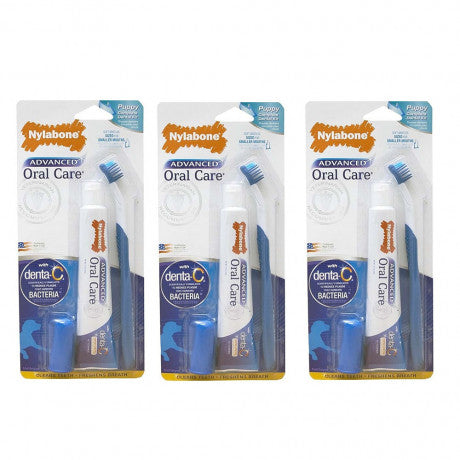 Nylabone Advanced Oral Care Puppy Dental Kit One Size - (PACK OF 3
