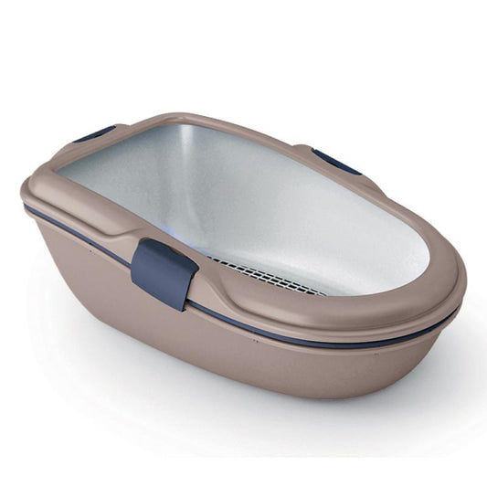 EMMA ELEGANTE 'XL' - CAT LITTER BOX - PASTEL GREY (MADE IN ITALY)