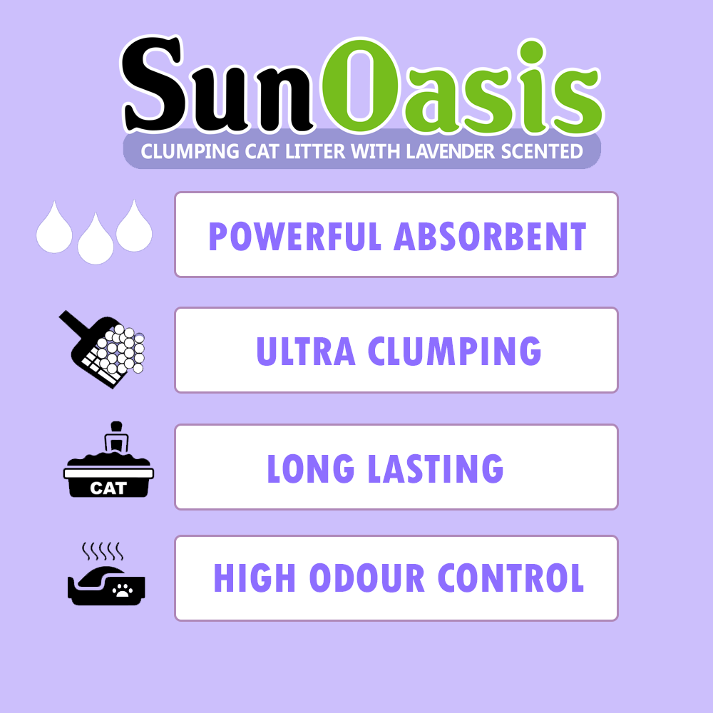 Sun Oasis Clumping Cat Litter Orange Scented 10 L