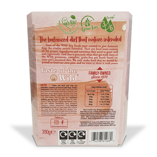 The Taste Of The Wild - Wet Food TURKEY Fruit & Veg Tray