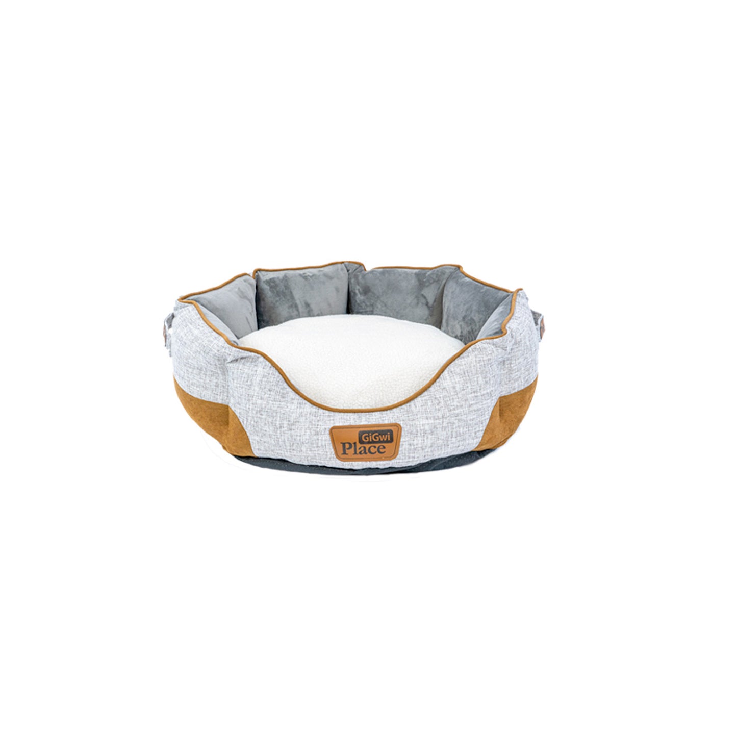 GiGwi Place Removable Cushion Luxury Dog Bed Round
