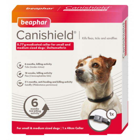CANISHIELD FLEA & TICK COLLAR (DELTAMETHRIN) - SMALL & MEDIUM DOGS