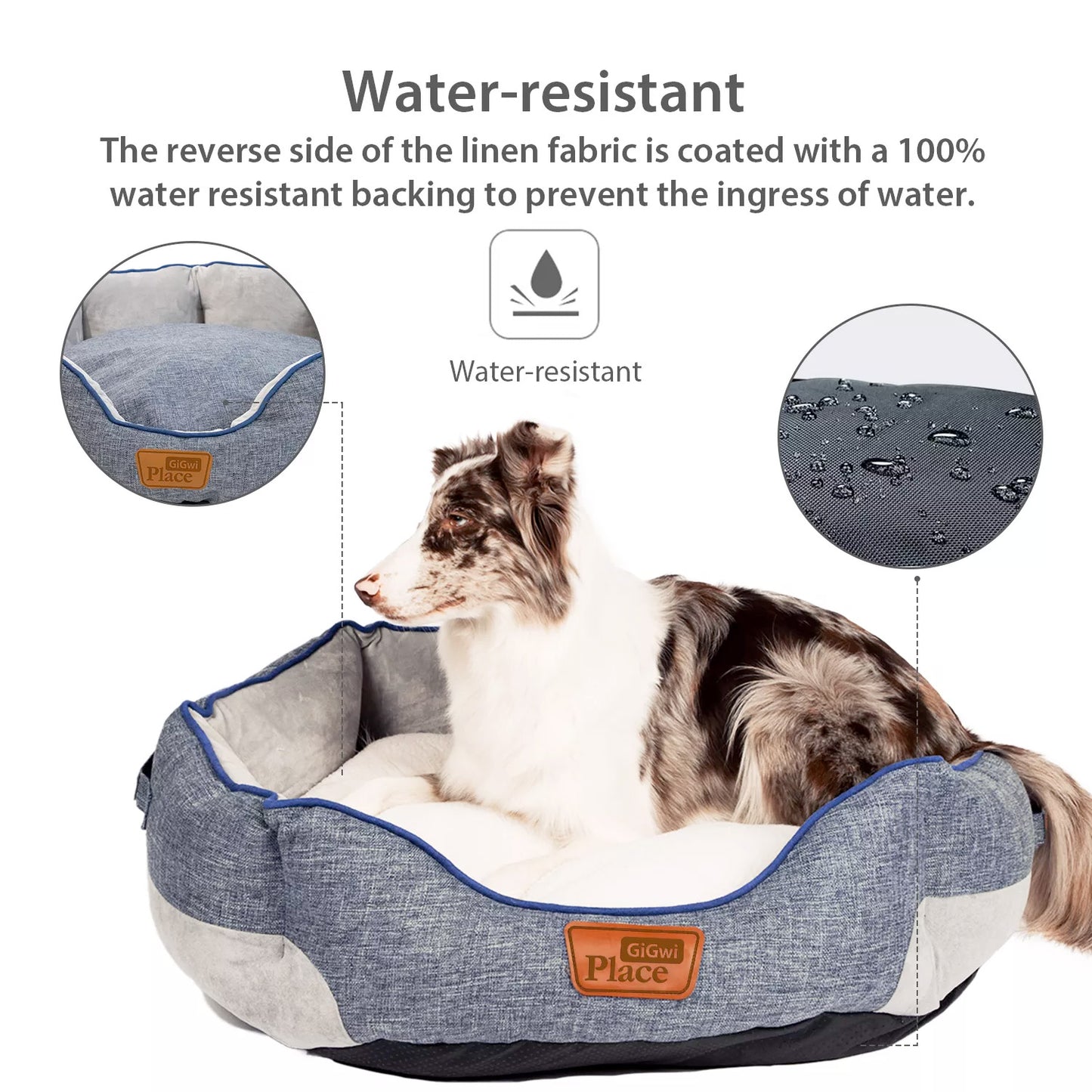 GiGwi Place Removable Cushion Luxury Dog Bed Square