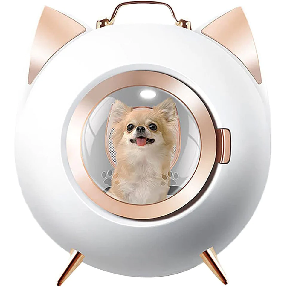 Blunzo Automatic Pet Dryer Box,Fast Drying Pet Hair Dryer,360° Air Dry,Built-in Lighting and Disinfecting Lamps,Toys disinfection