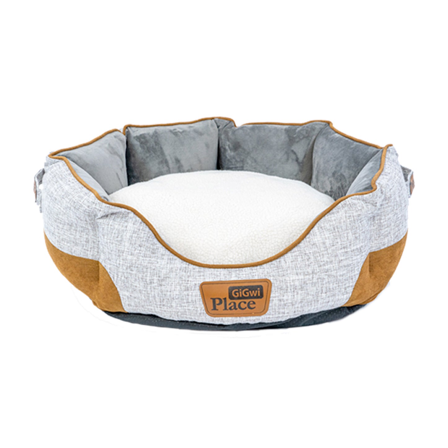 GiGwi Place Removable Cushion Luxury Dog Bed Round
