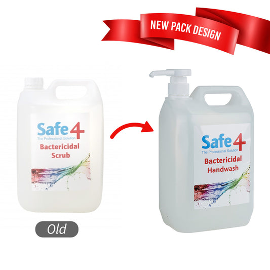 SAFE4 BACTERICIDAL HANDWASH 5LT WITH PUMP