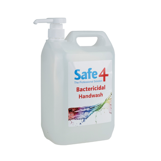 SAFE4 BACTERICIDAL HANDWASH 5LT WITH PUMP